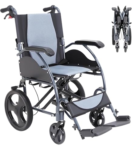 Amazon | 携帯折り畳み式軽量介助車いす ハンディライトプラス